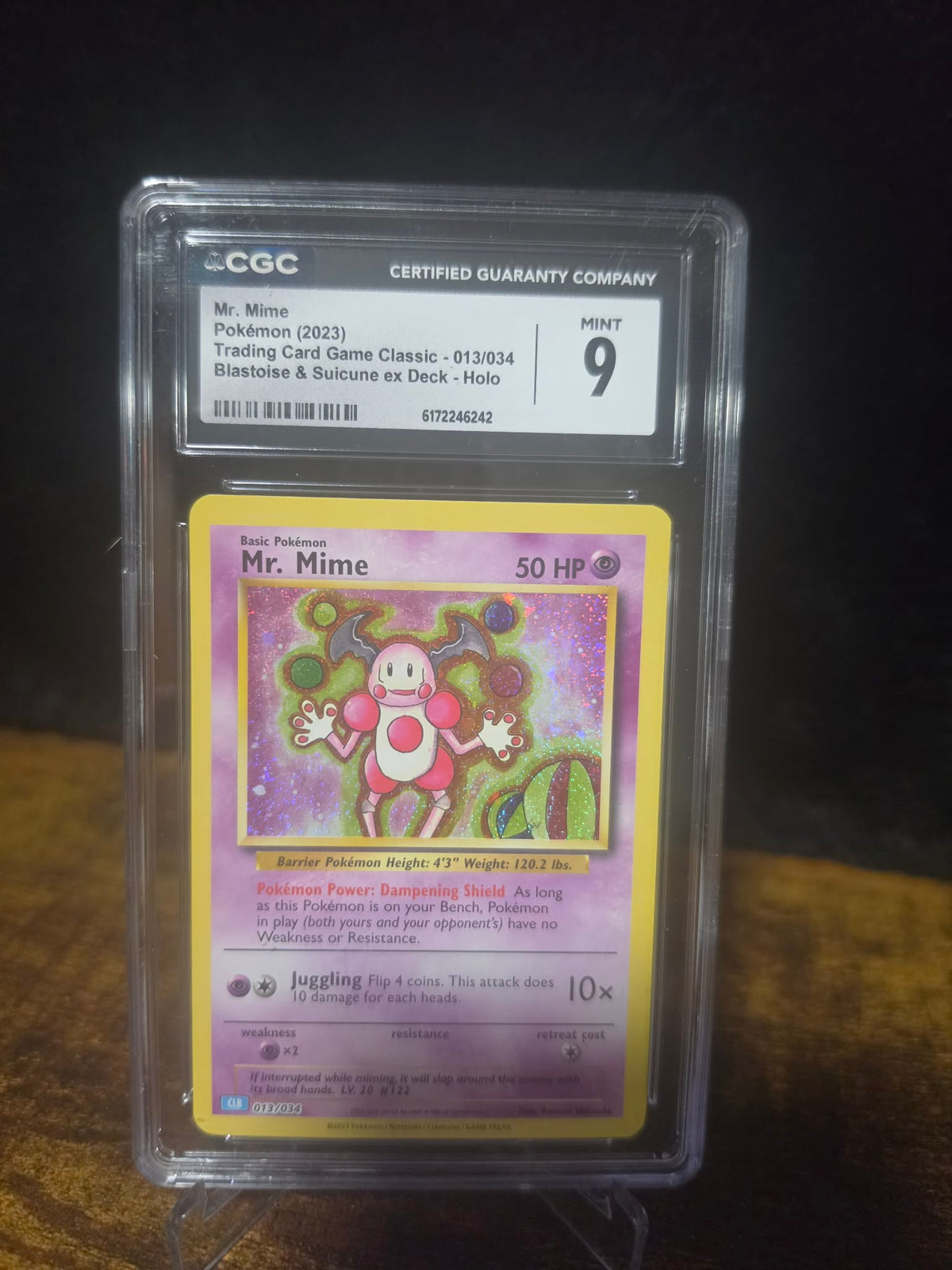 Mr. Mime 013/034 – Pokémon TCG Classic Holo (2023) – CGC 9