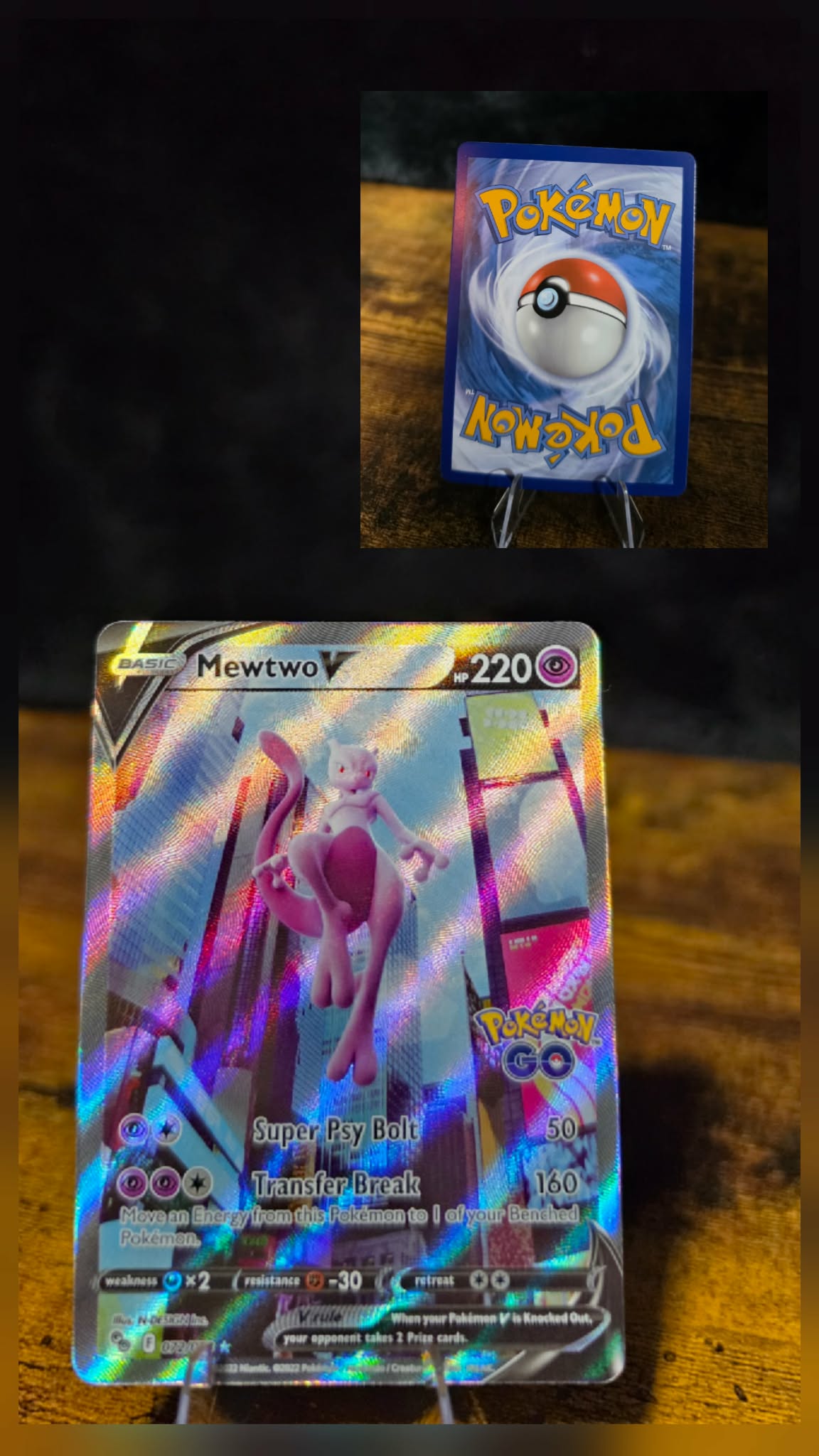 Mewtwo V 072/078 – Pokémon GO Alternate Art