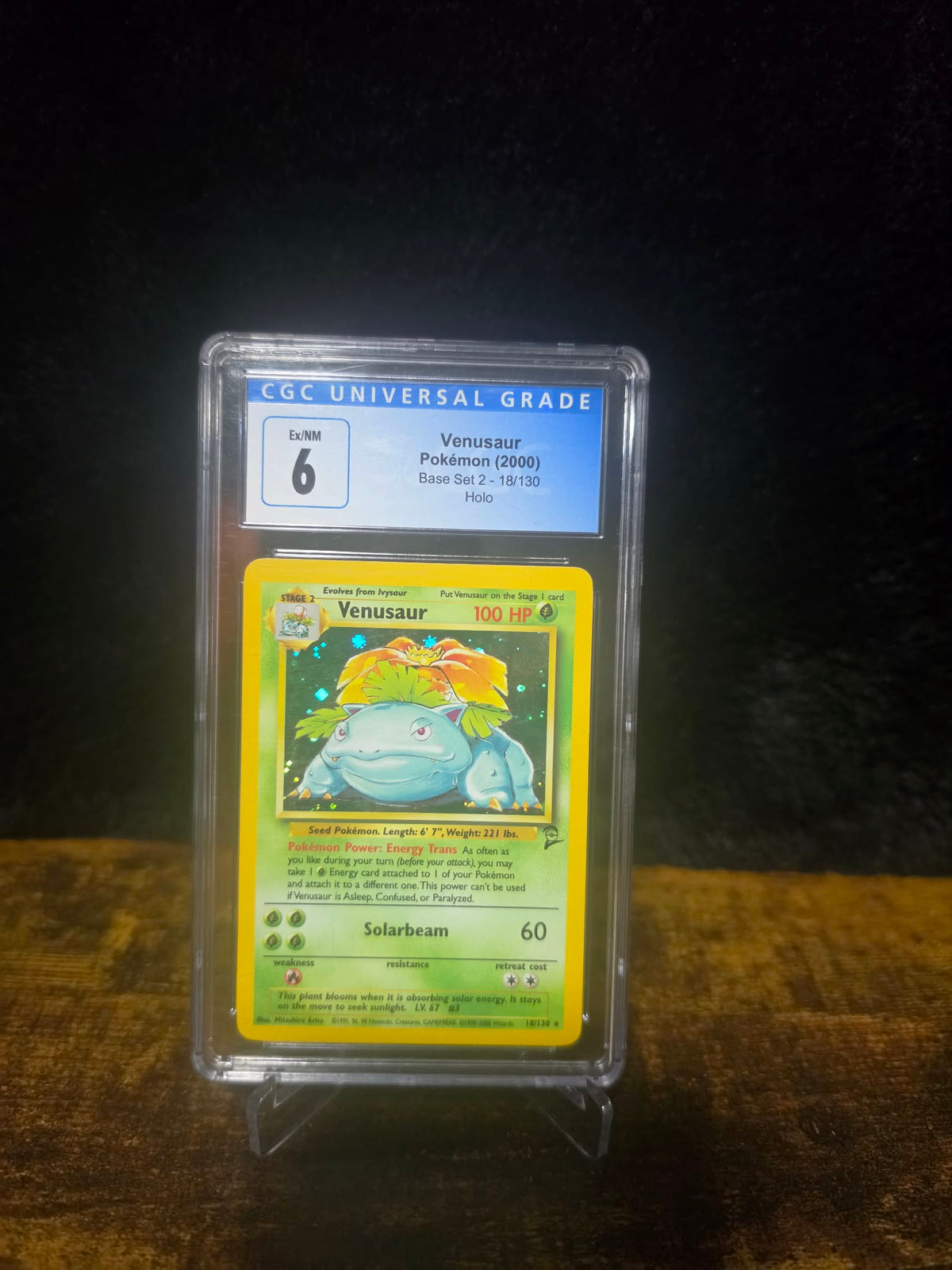 Venusaur Base Set 2 Holo – CGC 6