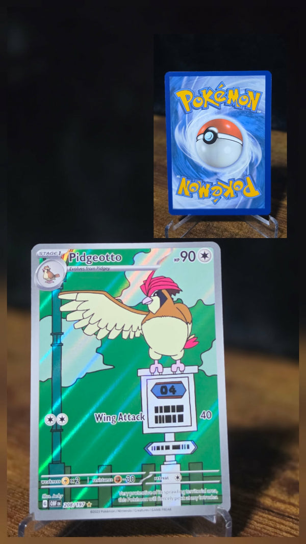 Pidgeotto 208/197 – Obsidian Flames Illustration Rare