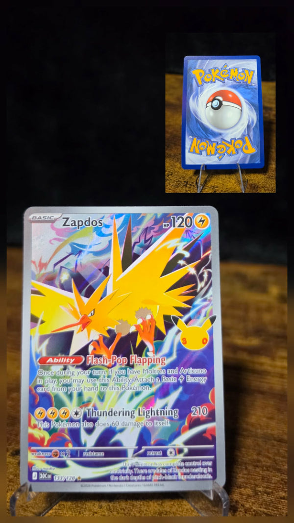 Zapdos 133/128 – 30th Celebration Illustration Rare